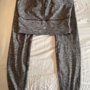 Size 6 Grey Lululemon Leggings full length